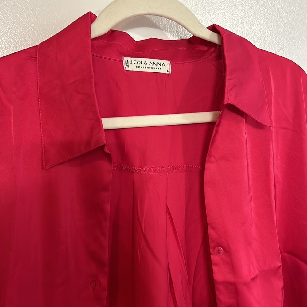 Satin button up - Picture 2 of 5